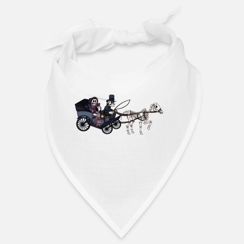 Cheval squelette et calèche Bandana