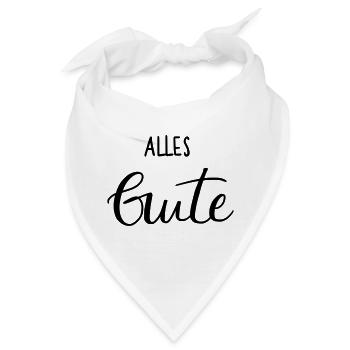 Alles Gute - Bandana - Weiß - Vorne