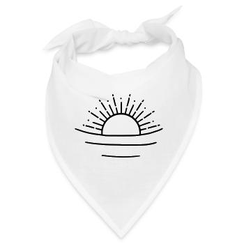 entspannte Sonne - Bandana - Weiß - Vorne