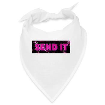 SEND IT Boxlogo - Bandana - Weiß - Vorne