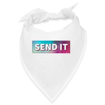 SEND IT Boxlogo - Bandana - Weiß - Vorne