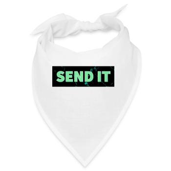 SEND IT Boxlogo - Bandana - Weiß - Vorne