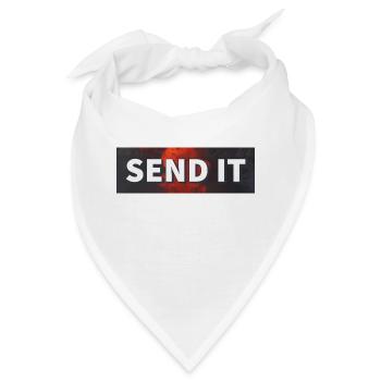 SEND IT Boxlogo - Bandana - Weiß - Vorne
