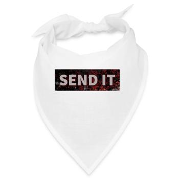 SEND IT Boxlogo - Bandana - Weiß - Vorne