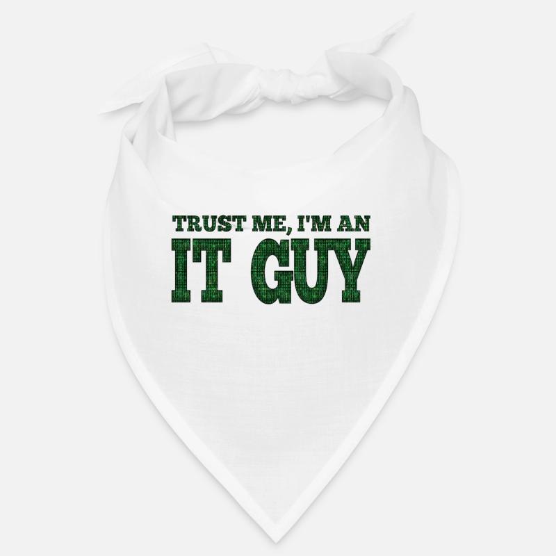 IT-Typ Unterstützung Geek Computer Computer Geek Techniker - Bandana - Weiß