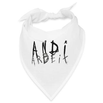 Andi Arbeit - Andreas, Andrea, Andy - Bandana - Weiß - Vorne