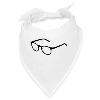 Brille - Bild - Bandana - Weiß - Vorne