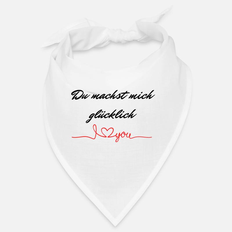Du machst mich glücklich Ich liebe dich Bandana