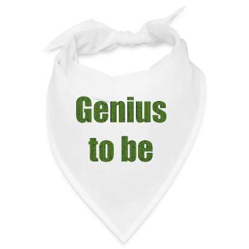genius to be - Bandana - Weiß - Vorne