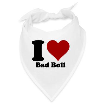 I Love Bad Boll - Bandana - Weiß - Vorne