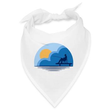 Angeln, Angelfreund, Angeln - Bandana - Weiß - Vorne