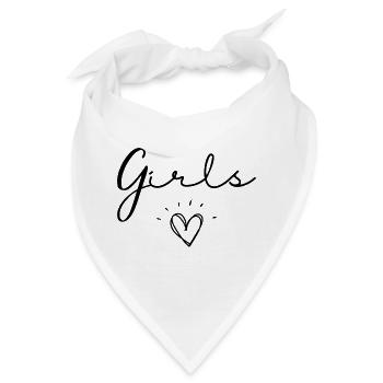 Mädchen. - Bandana - Weiß - Vorne
