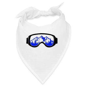skibrille - Bandana - Weiß - Vorne