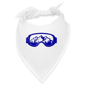 skibrille - Bandana - Weiß - Vorne