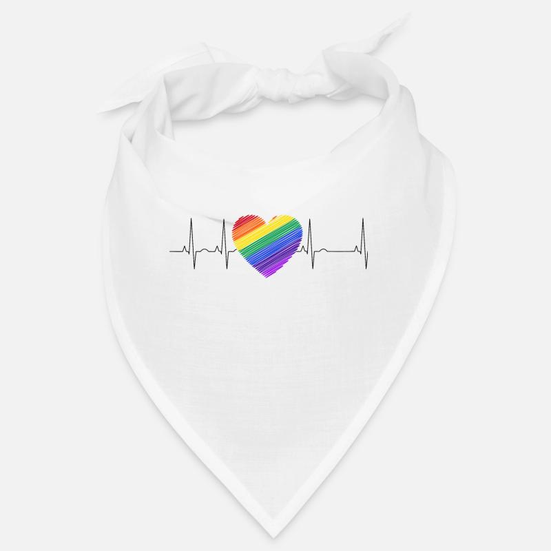 Palpitations cardiaques Diversité arc-en-ciel cardiaque Bandana