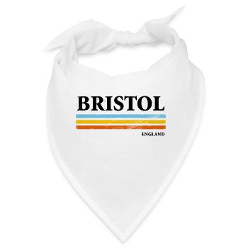 Bristol England - Bandana - Weiß - Vorne