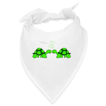 turtle love - Bandana - Weiß - Vorne