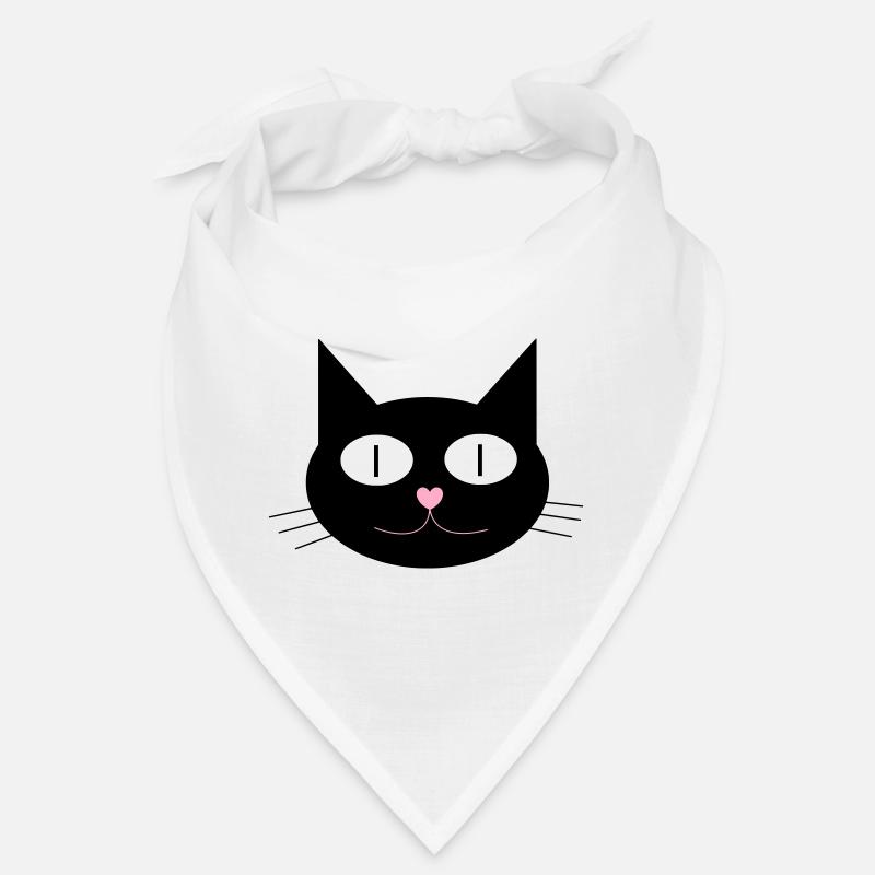 Niedliche Katze, Kater mit herzförmigen Nase Bandana