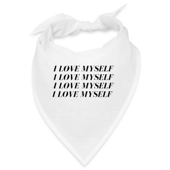 I love Myself - Bandana - Weiß - Vorne