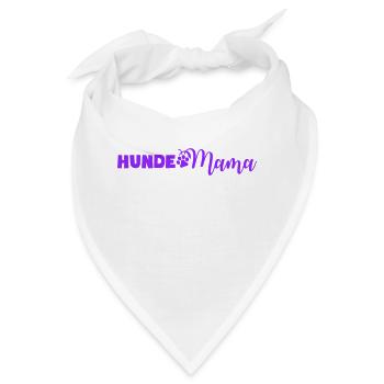 hunde mama pfote - Bandana - Weiß - Vorne