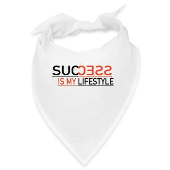 Success is my lifestyle - Bandana - Weiß - Vorne