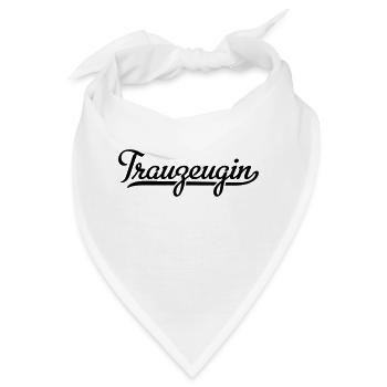 Trauzeugin - Bandana - Weiß - Vorne