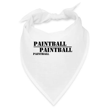 Paintball Airsoft - Bandana - Weiß - Vorne