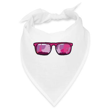 sonnenbrille pinup - Bandana - Weiß - Vorne