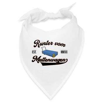 Runter vom Mattenwagen - Bandana - Weiß - Vorne