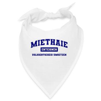 Miethaie Enteignen navy - Bandana - Weiß - Vorne