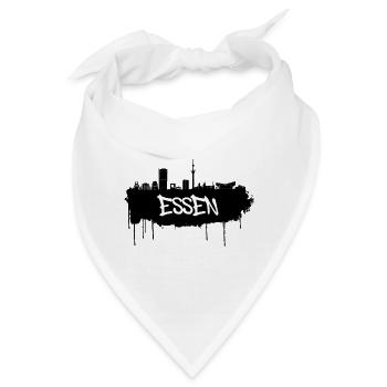 Essen Graffiti Skyline - Bandana - Weiß - Vorne