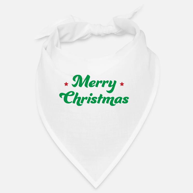 Joyeux Noël Astérisque Vert Rouge Bandana