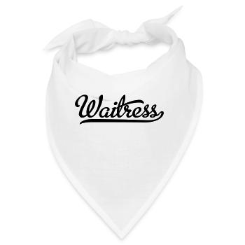 Kellnerin - Bandana - Weiß - Vorne