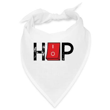 Music on off HipHop ON OFF - Bandana - Weiß - Vorne
