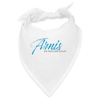 Arnis - Die Perle der Schlei -Bo-Grafik - Bandana - Weiß - Vorne