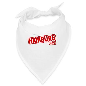 Hamburg - 040 - Hansestadt - Alster - Elbe - Bandana - Weiß - Vorne