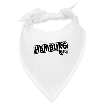 Hamburg - 040 - Hansestadt - Alster - Elbe - Bandana - Weiß - Vorne