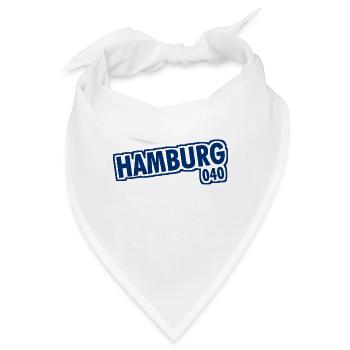 Hamburg - 040 - Hansestadt - Alster - Elbe - Bandana - Weiß - Vorne
