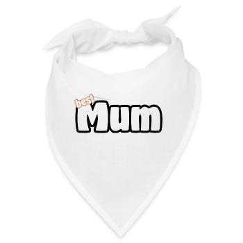 Mum, Mutti, Mutter - Bandana - Weiß - Vorne