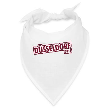 Düsseldorf - 0211 - Vorwahl - NRW - Ruhrpott - Bandana - Weiß - Vorne