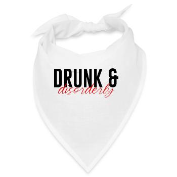 Drunk And Disorderly 3 - Bandana - Weiß - Vorne