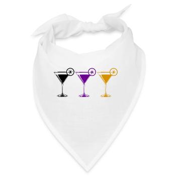cocktails - Bandana - Weiß - Vorne