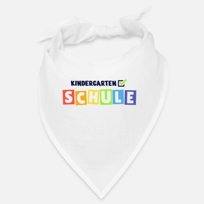Kindergarten Check Schule - Bandana - Weiß