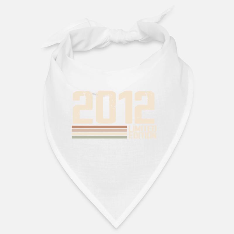 2012 Millésime 2012 Anniversaire 2012 Rétro 2012 - Bandana - blanc