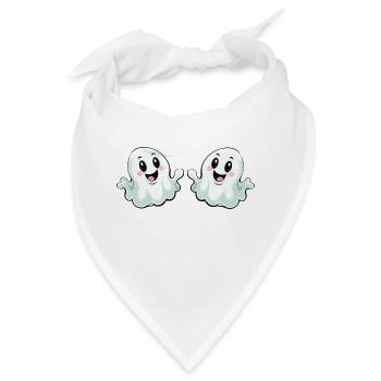 ghosts funny - Bandana - Weiß - Vorne