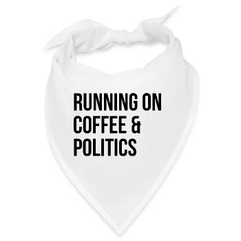 Politik Politik Politik - Bandana - Weiß - Vorne