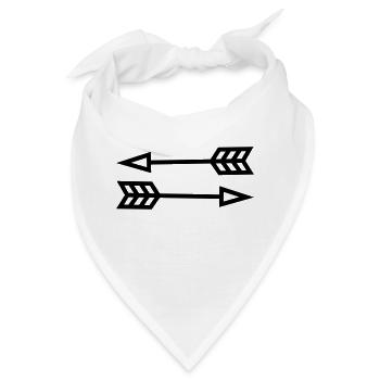 pfeile - Bandana - Weiß - Vorne