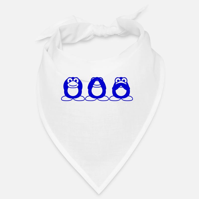 Three wise penguins don't hear anything say team Bandana