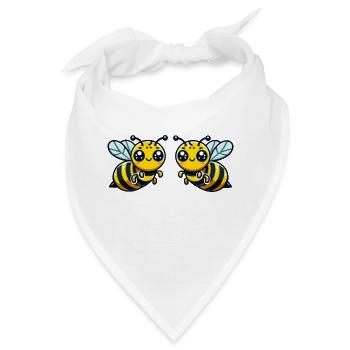 bienen wespe 2 - Bandana - Weiß - Vorne