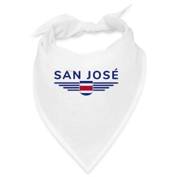 San José T-Shirt – Costa Rica Vibes - Bandana - Weiß - Vorne
